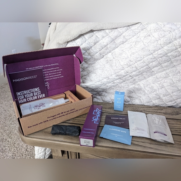 Set of 3 Madison Reed Permanent Hair Color Kits - Zocca Brown-6N Medium Neutral - Picture 4 of 5